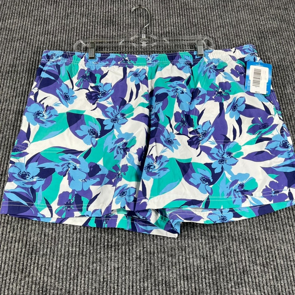 Columbia Sandy River II Shorts Womens 2XL XXL Floral Regular Fit 5" Inseam New
